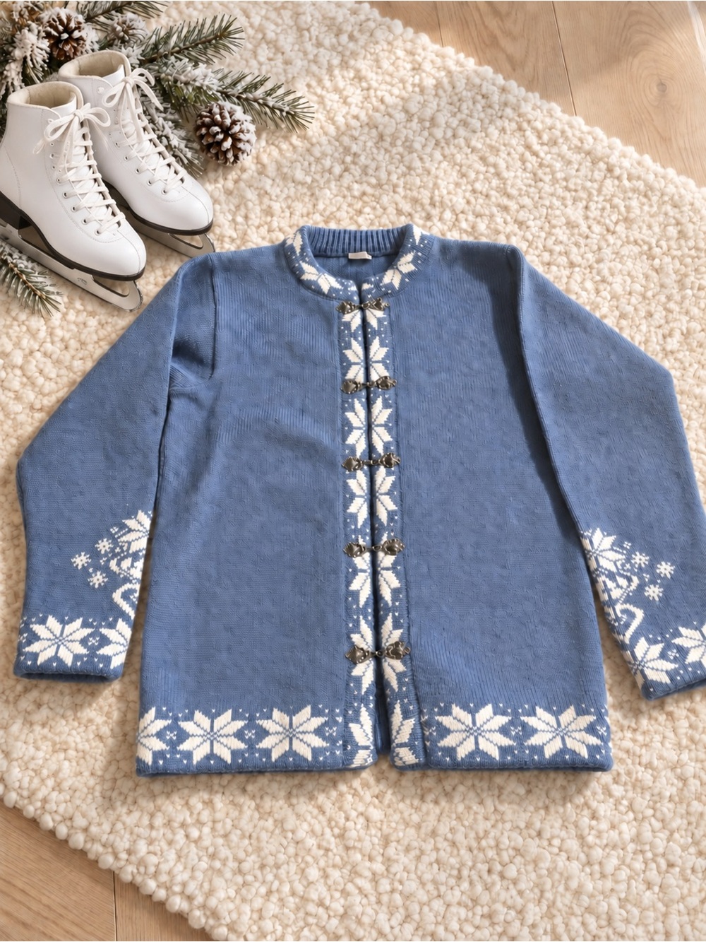 ❄️🎿 Vintage 100% Wool Cardigan XS
